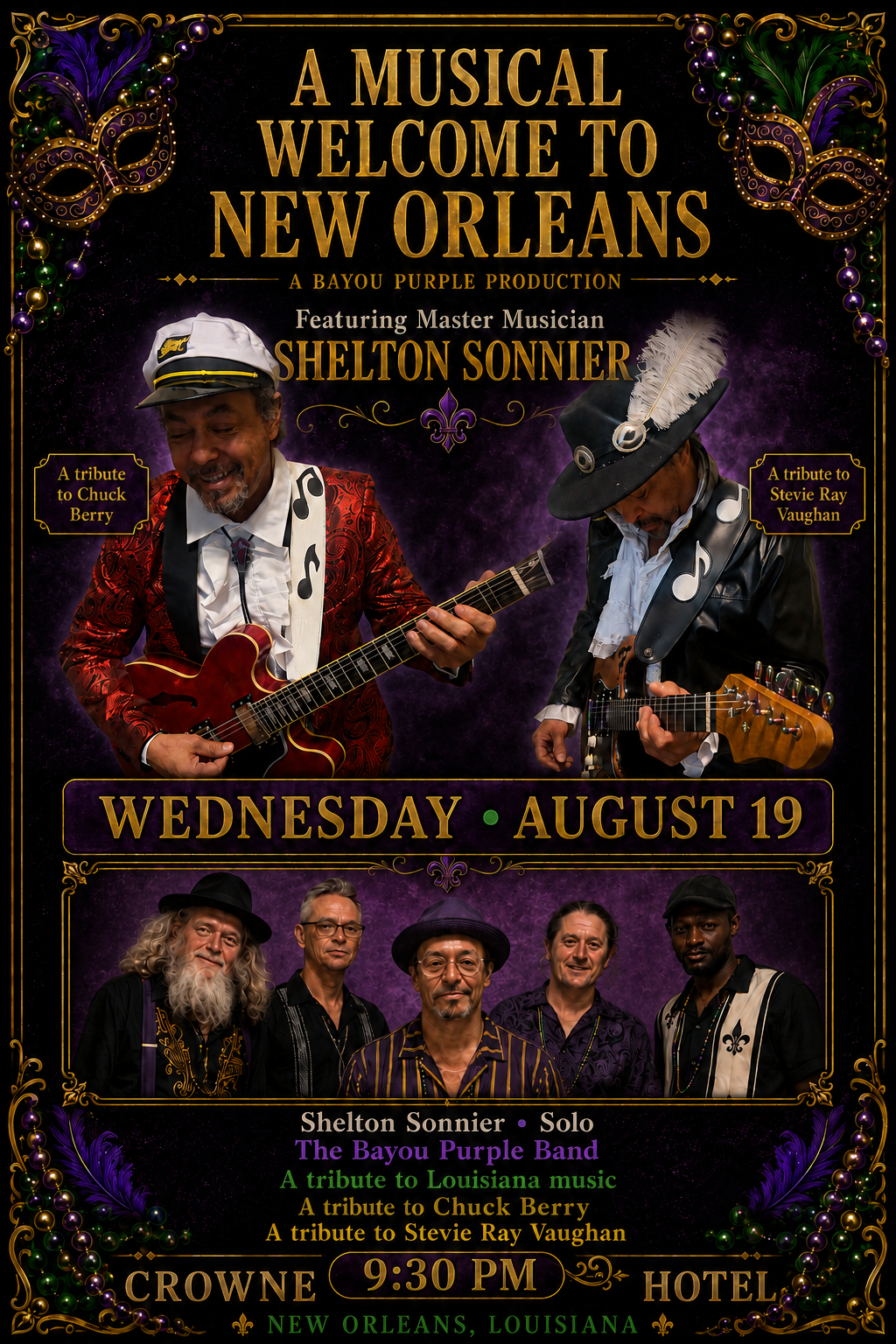 A Musical Welcome to New Orleans event poster